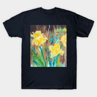 Sping Daffodil Yellow Floral Abstract T-Shirt